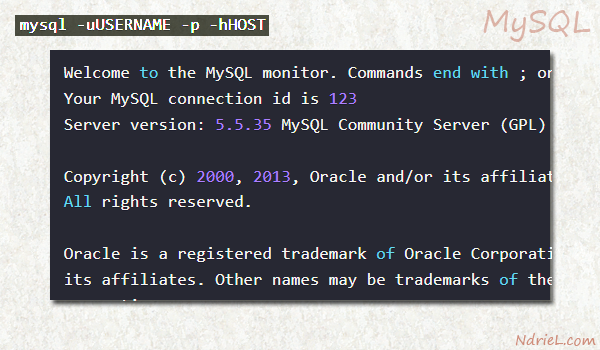 Access MySQL Database From Terminal