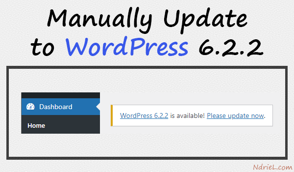 Manually Update to WordPress 6.2.2